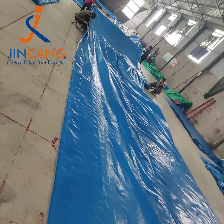 110 ग्रॅम ब्लू पीई टारपॉलिन