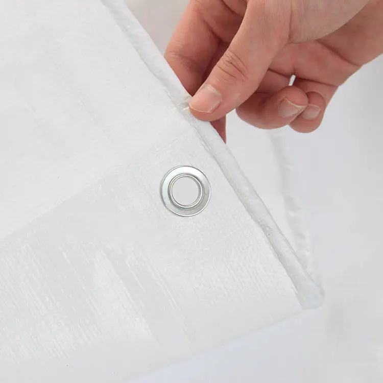 170 ग्रॅम व्हाइट पीई टारपॉलिन