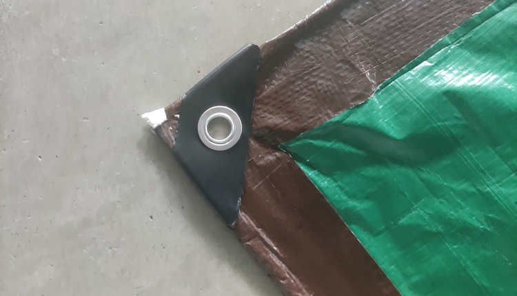 कव्हर संरक्षणासाठी 8'x10' 110GSM तपकिरी हिरवा पीई टारपॉलिन कव्हर संरक्षणासाठी 8'x10' 110GSM तपकिरी हिरवा पीई टारपॉलिन