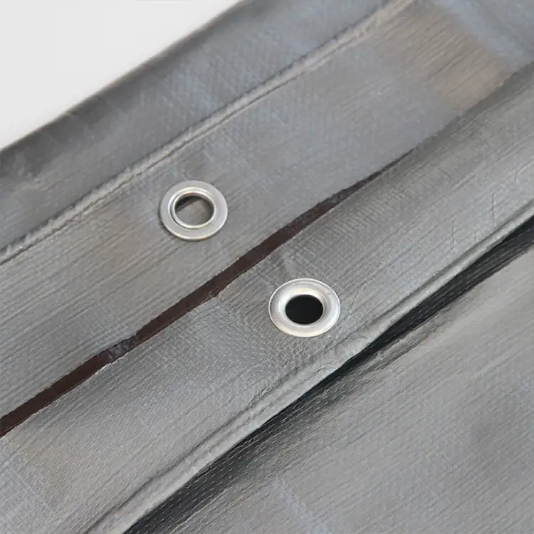 220 ग्रॅम सिल्व्हर ब्राउन पीई टार्पॉलिन