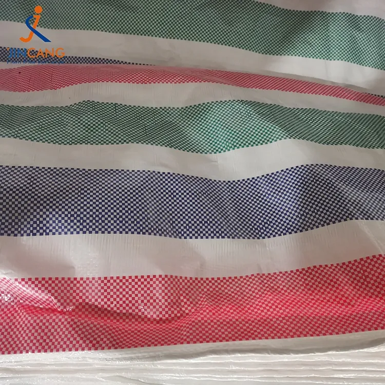 90 GSM पट्टी पीई टारपॉलिन रोल