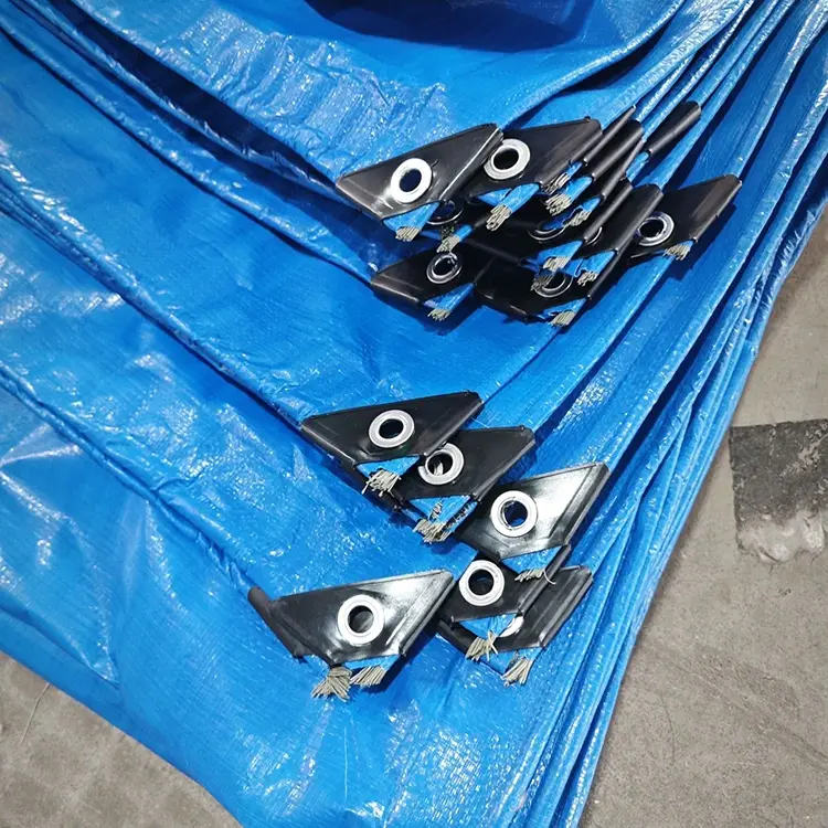 निळा 150 ग्रॅम पीई टार्पॉलिन