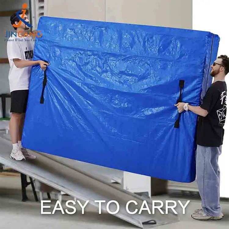 झिपर्ड पीई गद्दा स्टोरेज बॅग